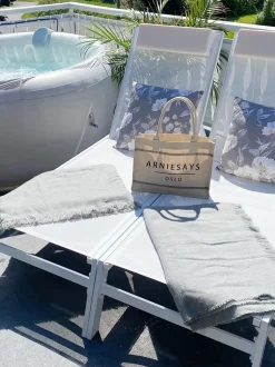 Gartenliege Aluminium Textilbespannung Weis Catania Ii