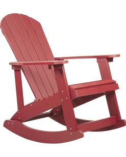 Garten-Schaukelstuhl Kunstholz Rot Adirondack
