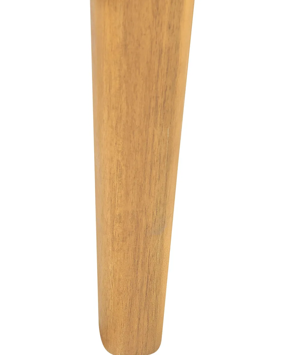 Gartensessel Akazienholz Hellbraun Auflagen Creme Baratti