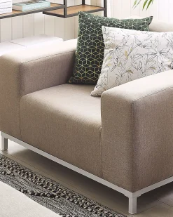 Gartensessel Beige / Weisses Gestell 2Er Set Rovigo