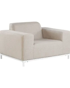 Gartensessel Beige / Weisses Gestell 2Er Set Rovigo