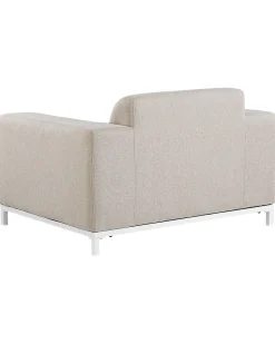Gartensessel Beige / Weisses Gestell 2Er Set Rovigo