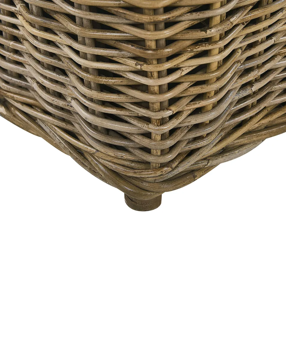 Gartensessel Rattan Naturlich Auflagen Cremeweis Maros