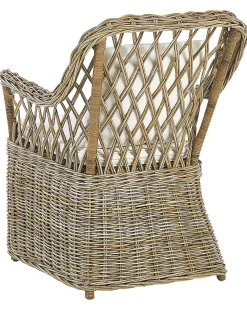 Gartensessel Rattan Naturlich Auflagen Cremeweis Maros