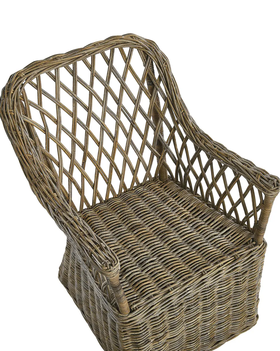 Gartensessel Rattan Naturlich Auflagen Cremeweis Maros