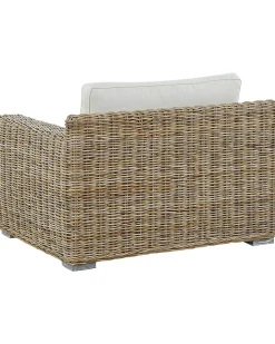 Gartensessel Rattan Naturlich 2Er Set Auflagen Cremeweis Ardea