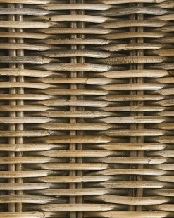 Gartensessel Rattan Naturlich 2Er Set Auflagen Cremeweis Susua