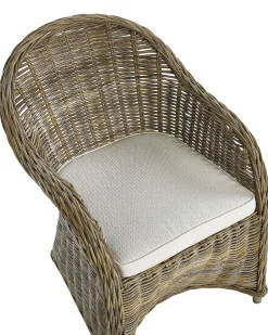 Gartensessel Rattan Naturlich Auflagen Cremeweis Susua