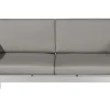 Gartensofa Aluminium 2-Sitzer Auflagen Dunkelgrau Salerno