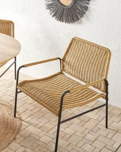 GartenStühle Aus Rattan 2Er Set Natur Prasimo