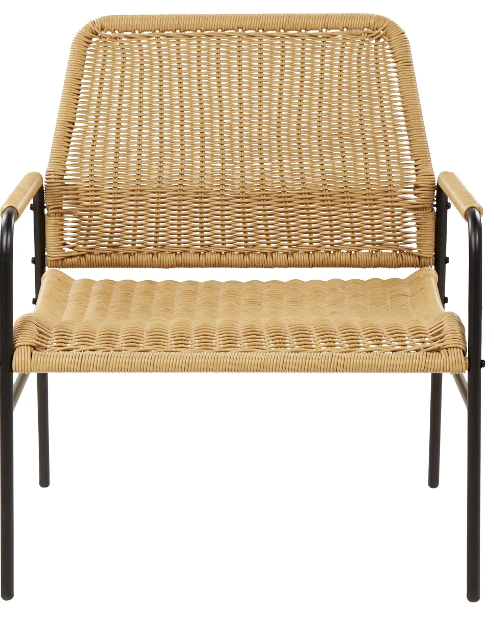 GartenStühle Aus Rattan 2Er Set Natur Prasimo