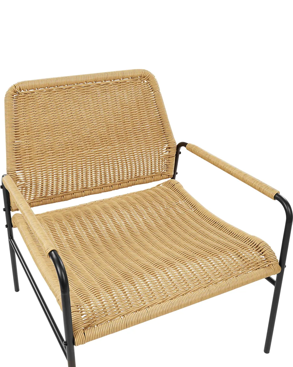 GartenStühle Aus Rattan 2Er Set Natur Prasimo