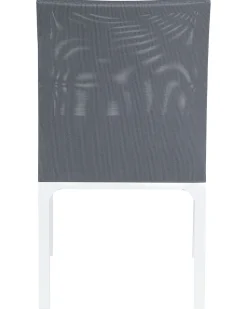 Gartenstuhl Aluminium Grau 2Er Set Bacoli