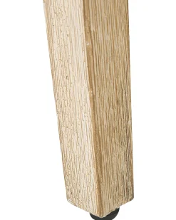 Gartenstuhl Beige / Heller Holzfarbton 2Er Set Auflagen Cremeweis Olbia