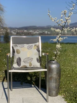 Gartenstuhl Grau 6Er Set Edelstahl Grosseto