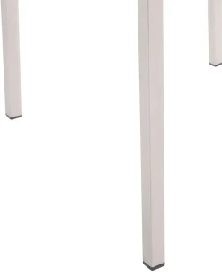 Gartenstuhl Rattan 4Er Set Edelstahl Grosseto