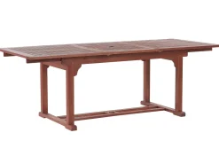 Gartentisch Akazienholz 160 / 220 X 90 Cm Rechteckig Ausziehbar Toscana