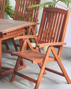 Gartentisch Akazienholz 160 / 220 X 90 Cm Rechteckig Ausziehbar Toscana