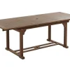 Gartentisch Akazienholz Dunkelbraun 160 / 220 X 90 Cm Ausziehbar Amantea