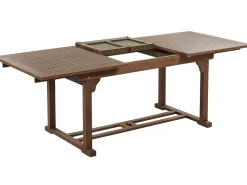Gartentisch Akazienholz Dunkelbraun 160 / 220 X 90 Cm Ausziehbar Amantea