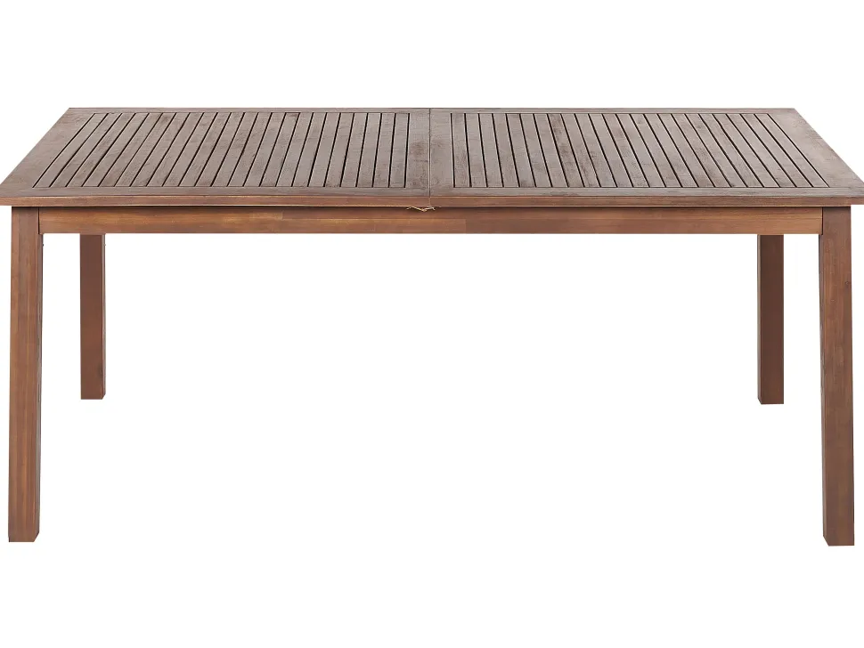 Gartentisch Akazienholz Dunkelbraun 180 / 240 X 100 Cm Ausziehbar Cesana