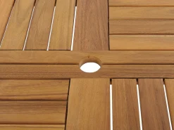 Gartentisch Akazienholz Hellbraun 150 Cm Tolve