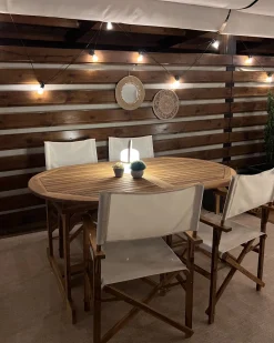 Gartentisch Akazienholz Hellbraun 160 / 220 X 100 Cm Ausziehbar Maui