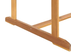 Gartentisch Akazienholz Hellbraun 160 / 220 X 100 Cm Ausziehbar Maui