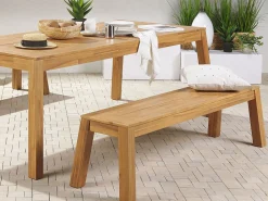 Gartentisch Akazienholz Hellbraun 210 X 90 Cm Livorno