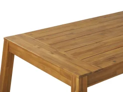 Gartentisch Akazienholz Hellbraun 210 X 90 Cm Livorno