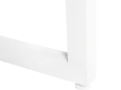 Gartentisch Aluminium Grau / Weis 210 X 90 Cm Bacoli