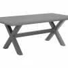 Gartentisch Aluminium Grau 200 X 105 Cm Cascais