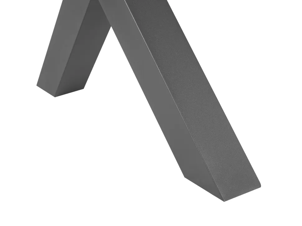 Gartentisch Aluminium Grau 200 X 105 Cm Cascais