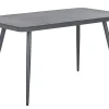 Gartentisch Aluminium Grau 140 X 80 Cm Lipari