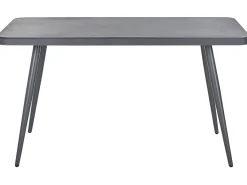 Gartentisch Aluminium Grau 140 X 80 Cm Lipari