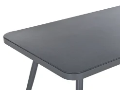 Gartentisch Aluminium Grau 140 X 80 Cm Lipari