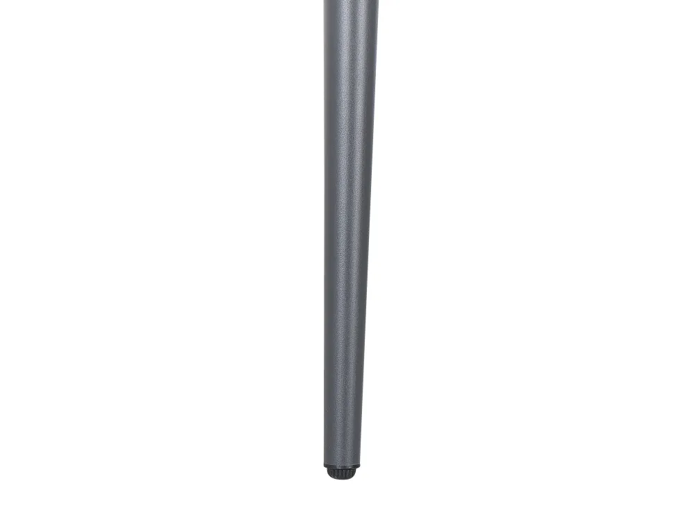 Gartentisch Aluminium Grau 140 X 80 Cm Lipari