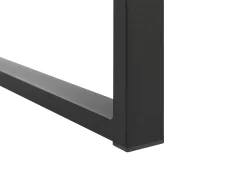Gartentisch Aluminium Schwarz 180 / 240 X 90 Cm Ausziehbar Valcanetto