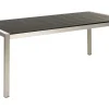 Gartentisch Aluminium Schwarz 180 X 90 Cm Vernio