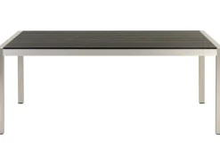 Gartentisch Aluminium Schwarz 180 X 90 Cm Vernio