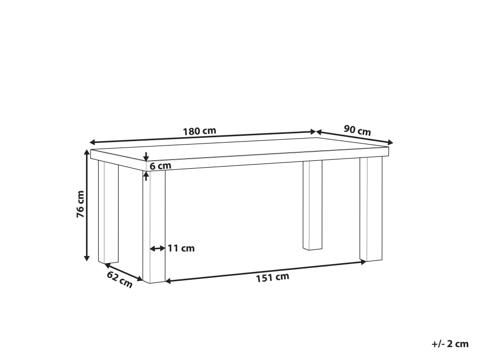 Gartentisch Beton Grau Matt 180 X 90 Cm Taranto