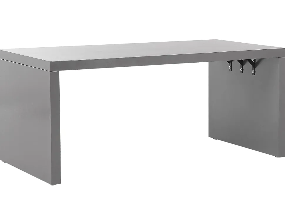 Gartentisch Beton Grau U-Form 180 X 90 Cm Taranto