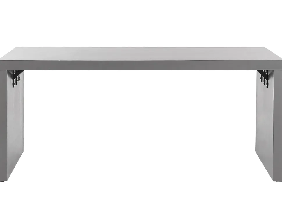 Gartentisch Beton Grau U-Form 180 X 90 Cm Taranto