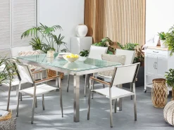 Gartentisch Crashglas 180 X 90 Cm Einteilige Tischplatte Grosseto