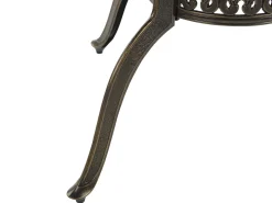 Gartentisch Dunkelbraun Aluminium 100 Cm Sapri