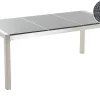 Gartentisch Edelstahl/Granit Grau Poliert 180 X 90 Cm Grosseto