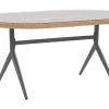 Gartentisch Glas / Rattan Beige 160 X 94 Cm Aliano