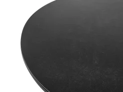 Gartentisch Keramikglas / Aluminium Schwarz 110 Cm Olmetto