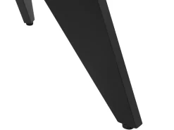 Gartentisch Keramikglas / Aluminium Schwarz 110 Cm Olmetto