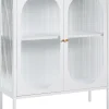 Glasvitrine Metall Weis Mit 2 Fachern Sarre